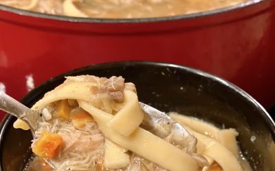 Turkey Noodle Soup from Bone Broth
