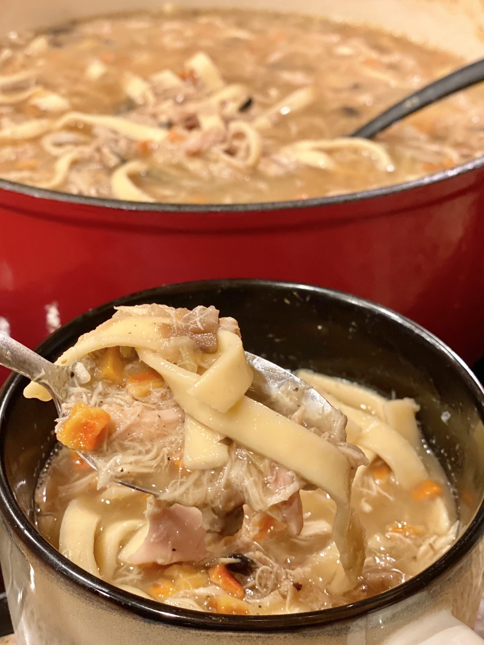 Turkey Noodle Soup from Bone Broth Most Delicious Life Sharing