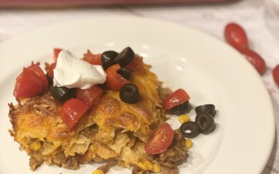 Layered Baked Nachos