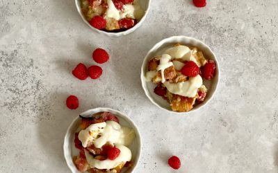 Raspberry Bread Pudding