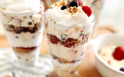 Berry Pudding and Parfaits