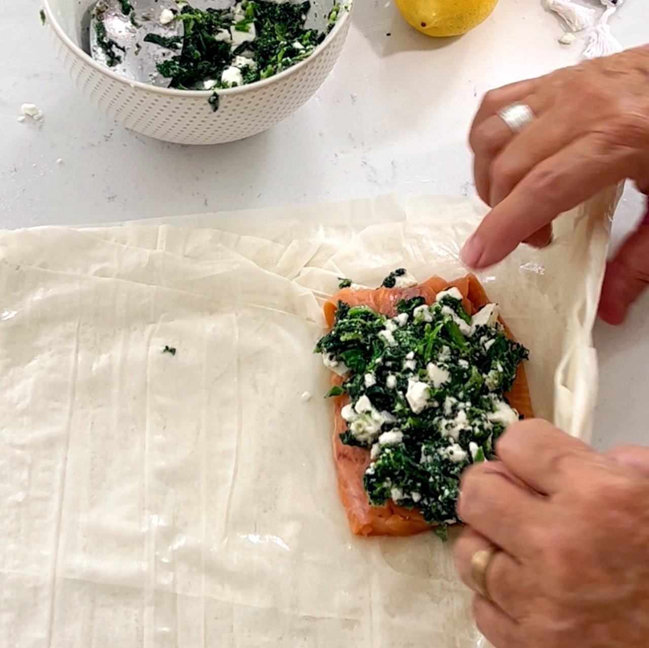 Salmon in Phyllo with Dill Sauce Most Delicious Life Sharing