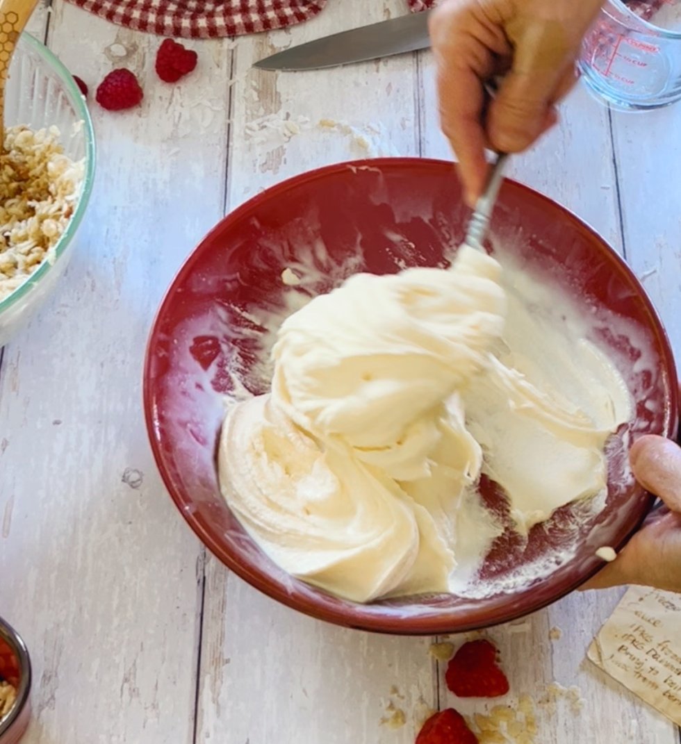 Ice Cream Dessert with Raspberry Sauce - Most Delicious Life | Sharing ...