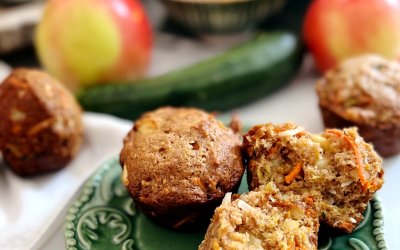 Apple Zucchini Muffins