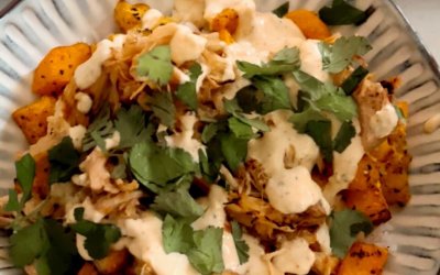 Chicken Carnitas, Squash & Rice Bowls