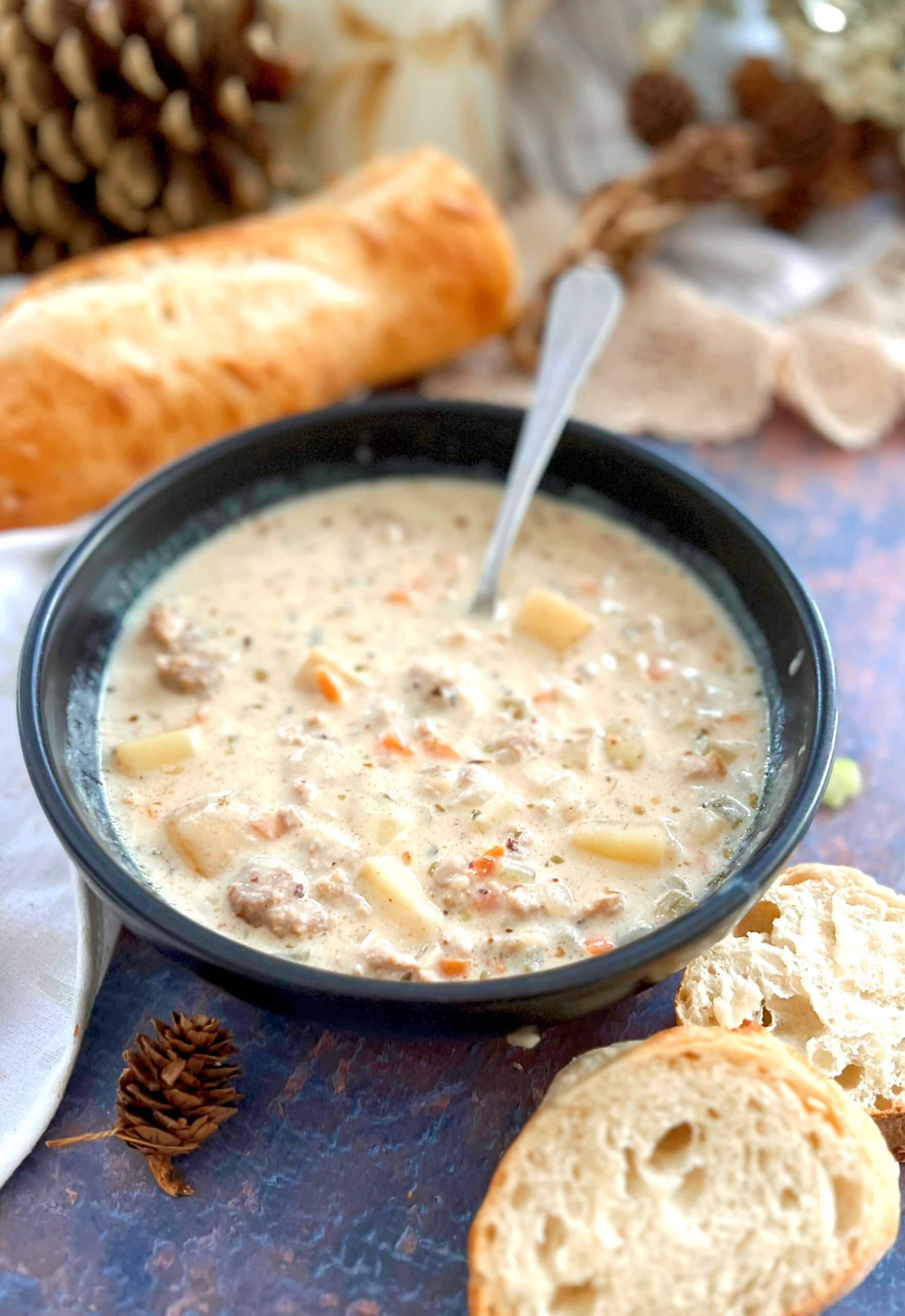 Creamy Sausage and Potato Soup Most Delicious Life Sharing