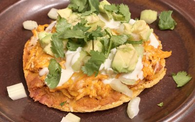 Buffalo Chicken Tostadas