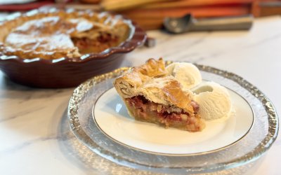Rhubarb Custard Pie