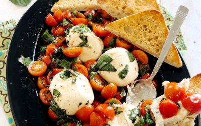 Marinated Tomatoes with Burrata