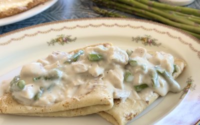 Chicken & Asparagus Crepe Filling