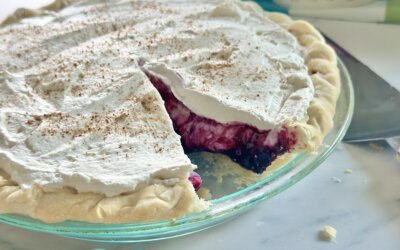 Blueberry Sour Cream Pie