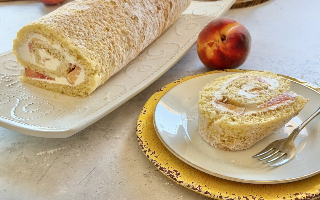 Peaches & Cream Cake Roll