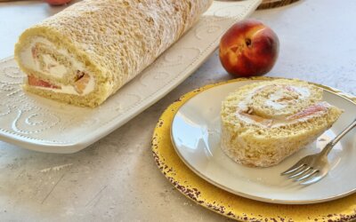Peaches & Cream Cake Roll